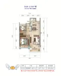 云海泽月T6D-5 03户型（16幢）