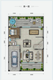 佳兆业汤泉驿3室3厅1厨4卫建面128.00㎡