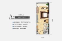 越秀 滨江·盛悦SOHO公寓A2户型