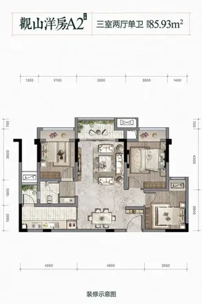 金科贝蒙湖山壹号户型图