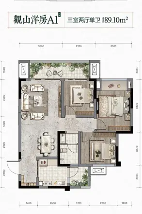 金科贝蒙湖山壹号户型图