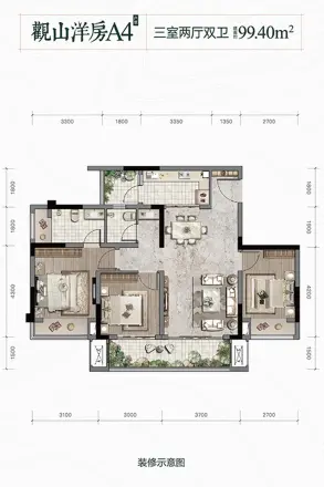 金科贝蒙湖山壹号户型图