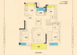 南平正荣悦璟湾4室2厅1厨2卫建面89.00㎡