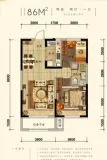 碧桂园九英里三期86㎡户型