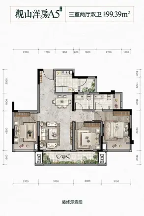 金科贝蒙湖山壹号户型图
