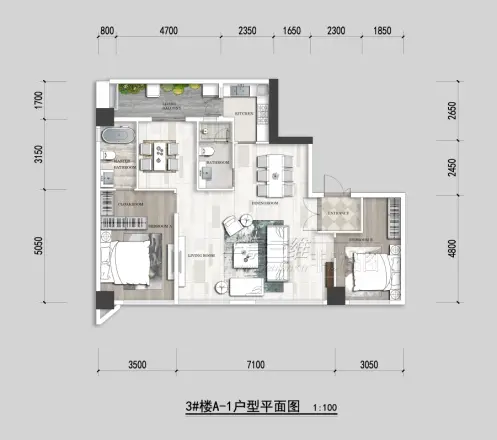 滨江天樾户型图