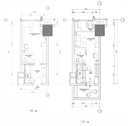 福晟翡翠湾1室3厅1厨2卫建面38.40㎡