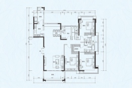 海伦堡·弘诚厚园4室2厅1厨3卫建面194.34㎡