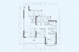 海伦堡·弘诚厚园4室2厅1厨2卫建面146.34㎡
