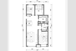 万科中央公园3室2厅1厨1卫建面119.00㎡