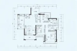 海伦堡·弘诚厚园4室2厅1厨2卫建面140.03㎡