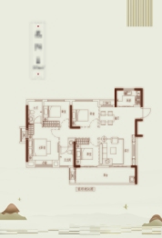 壹号学府4室2厅1厨2卫建面105.00㎡