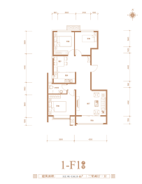 华仁祥府3室2厅1厨1卫建面112.91㎡