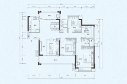 海伦堡·弘诚厚园4室2厅1厨2卫建面143.26㎡