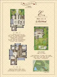 绿城浦江玫瑰园4室3厅2厨3卫建面197.00㎡