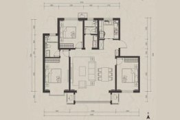 缇香郡3室2厅1厨2卫建面134.00㎡