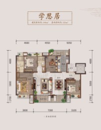 联发君领西城4室2厅1厨2卫建面140.00㎡