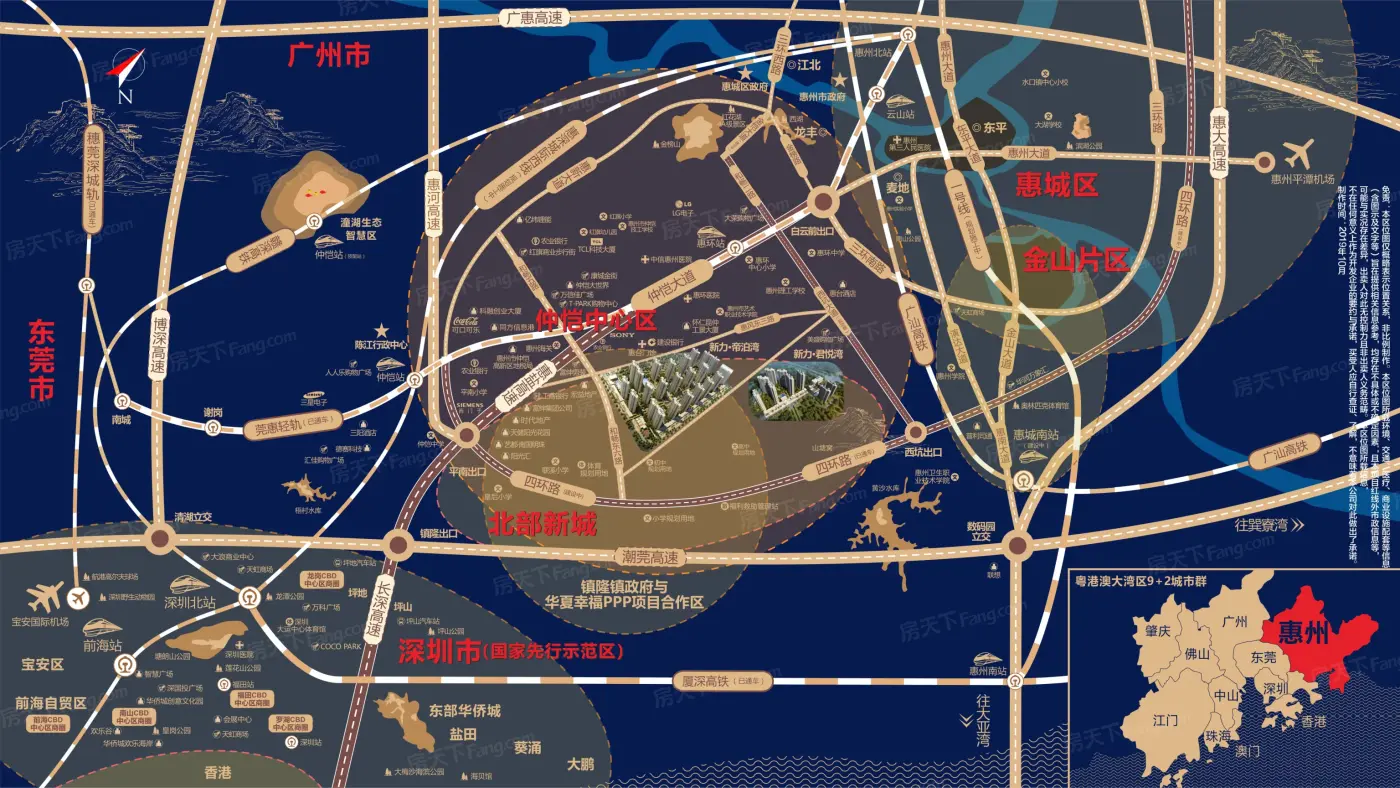 新力君悦湾花园交通图