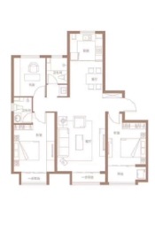 泰华·丽景蓝湾3室2厅1厨1卫建面126.0㎡