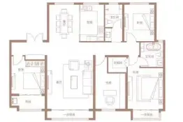 泰华·丽景蓝湾4室2厅1厨2卫建面165.0㎡