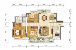 金科·集美郡3室2厅1厨2卫建面115.00㎡