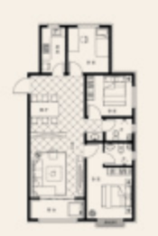 东悦华府3室2厅1厨2卫建面115.65㎡