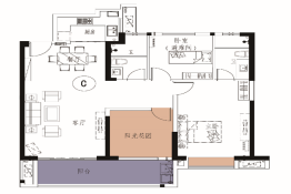 禹洲城市广场2室2厅1厨2卫建面112.00㎡