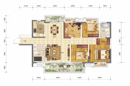 金科·集美郡4室2厅1厨2卫建面135.00㎡