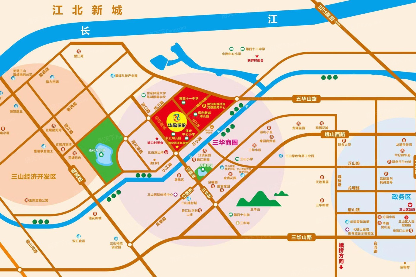 华欣1818城市商业广场交通图