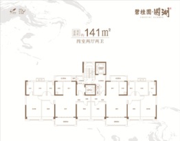 碧桂园·国湖4室2厅1厨2卫建面141.00㎡