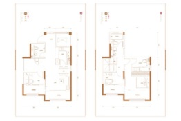 华萃西山3室2厅1厨2卫建面135.00㎡