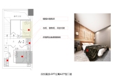 LOFT公寓A2户型二层卧室效果图