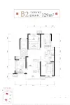 标准层129平米B2户型