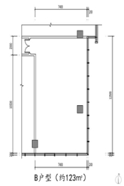 桂林置地金融大厦1室建面123.00㎡