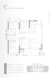 长乐澜山4室2厅1厨2卫建面118.00㎡