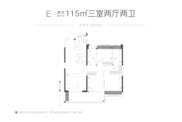 融创·福清壹号3室2厅1厨2卫建面115.00㎡