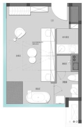 百悦国际社区相寓建面44.00㎡