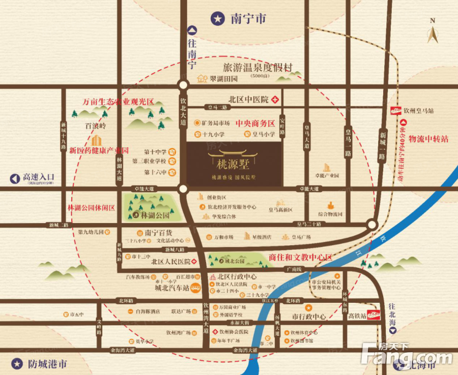 建开·桃源墅 在售建面约308—399㎡联排别墅