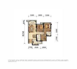 领地·蘭台府3室2厅1厨2卫建面91.00㎡