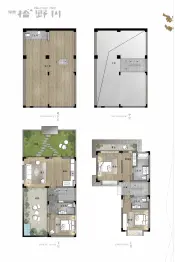 绿地·拾野川3室2厅1厨3卫建面123.0㎡
