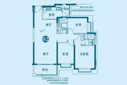 金碧江湾3室2厅1厨2卫建面123.00㎡