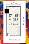 A-213商铺49.94㎡户型