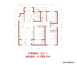 润城·悦府3室2厅1厨2卫建面139.00㎡