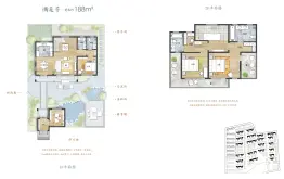 天泰山桃花源4室2厅1厨4卫建面188.0㎡