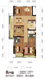 东亚溪雅香舍4室2厅1厨2卫建面120.00㎡