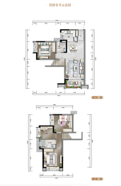 中国铁建湖心公馆4室2厅1厨2卫建面106.00㎡