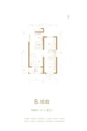 阳光尚都2室2厅1厨1卫建面87.00㎡