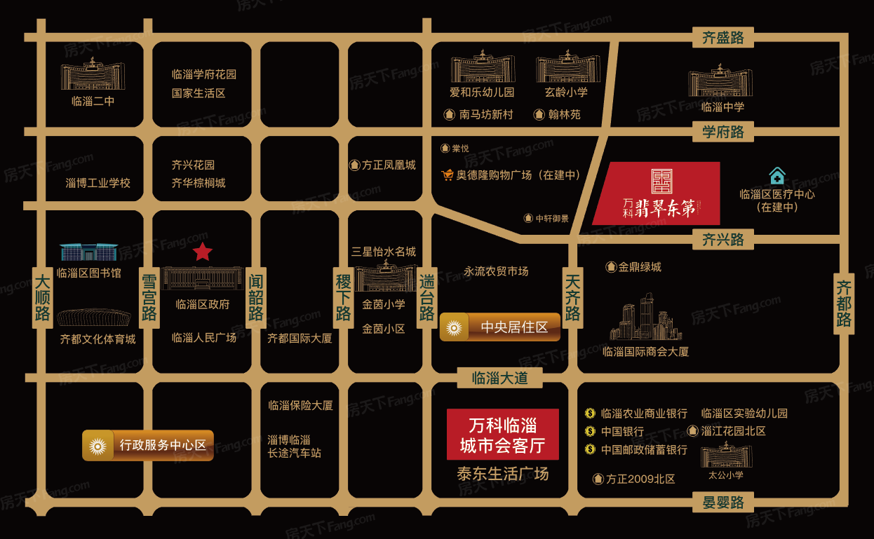 万科翡翠东第交通图