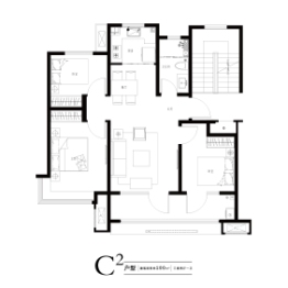 海信文墨里3室2厅1厨1卫建面100.00㎡