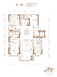 正商珑水上境4室2厅1厨3卫建面180.00㎡